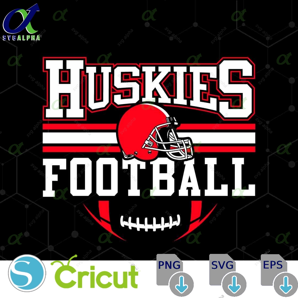 Huskies Mascot Svg Png Huskies Football Svg Varsity Huskies Shirt School Spirit Mascot Svg Football Cheer Sublimation Football Mom